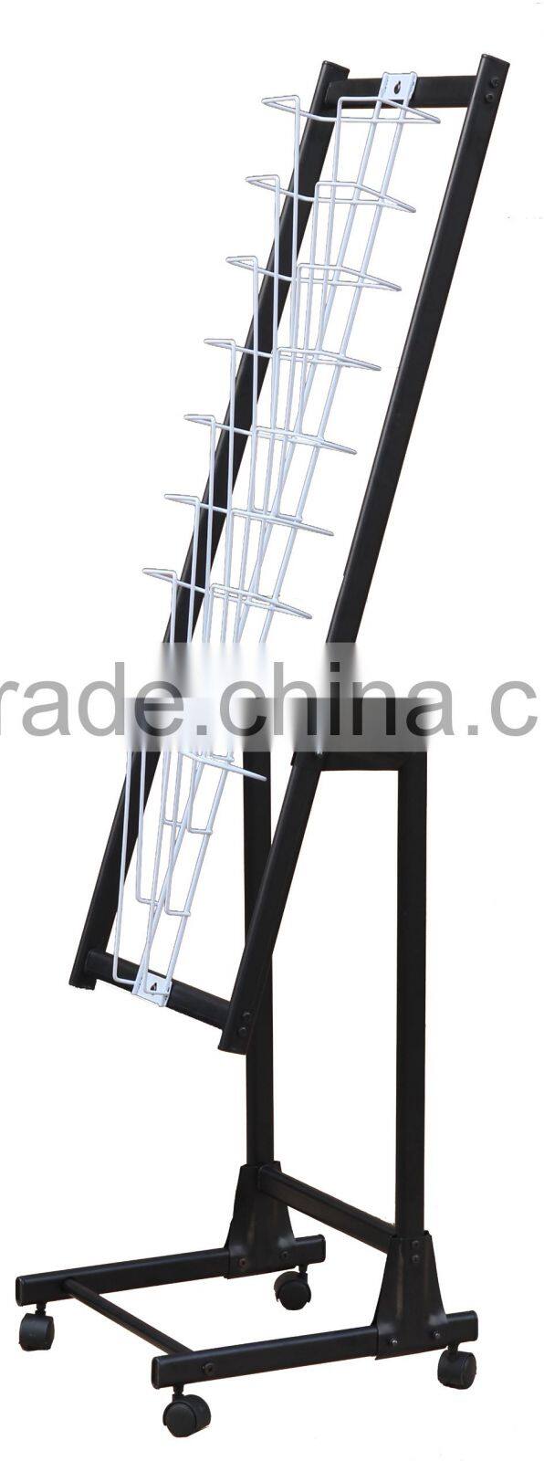 2016 Hangzhou Library Metal Newspaper Stand Rack Book Rack