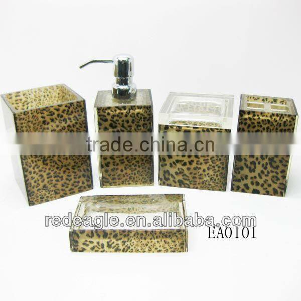 Complete bath sets products novel resign home decoration 2016 hot sale products