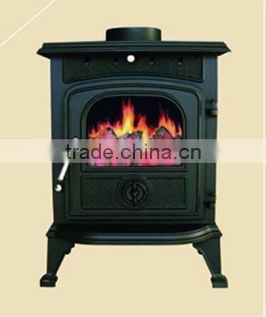 modern indoor gaz cast iron wood burning stove