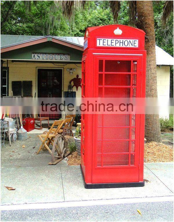 Botou Hengsheng antique red telephone Kiosk London telephone booth for sale