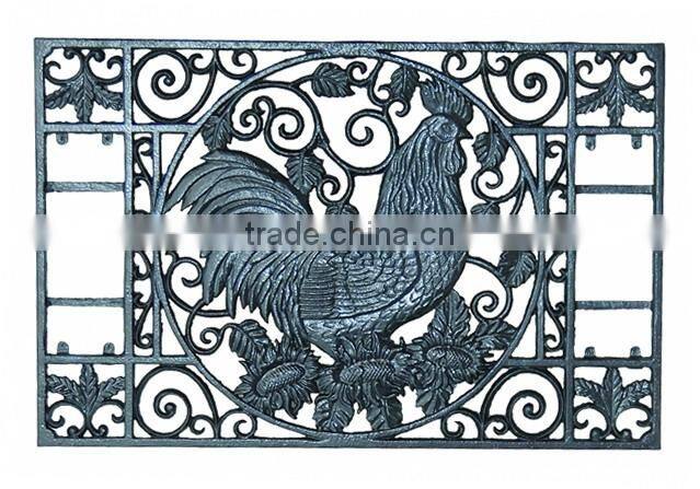 Sales well cast iron rectangle door mat factory/company/maker/supplier