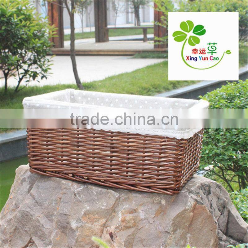 table basket for home storage square wicker gift basket high quality