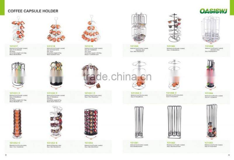 Dolce Gusto coffee pod drawer/metal iron coffee capsule holder-storage