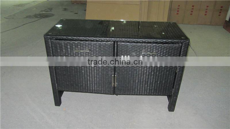 Hot Sale Garden Outdoor Accessory Rattan Cabinet