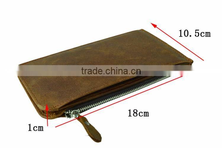 Tianhooo Long Wallet Slim Genuine Leather Credit Card Holder with RFID Blocking