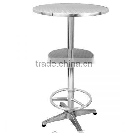 Bar Table with Footrest and Two Levels - 60cm x 110cm