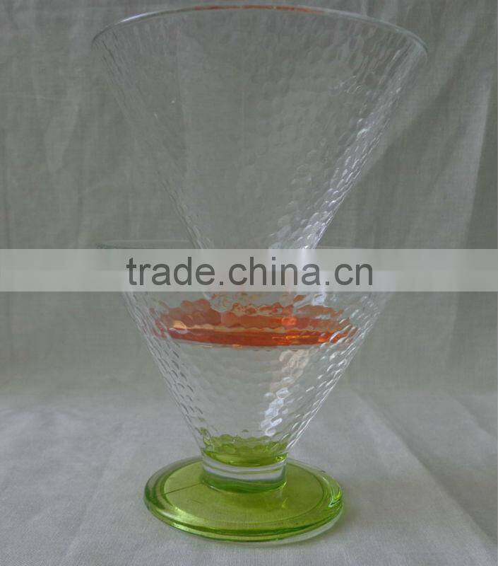 Wholesale clear Ice cream glass cup