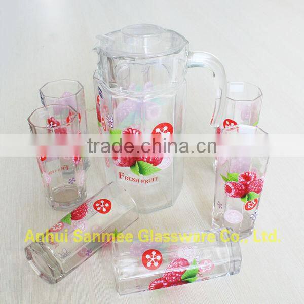 Home Use Tableware Decorative Printed Glass