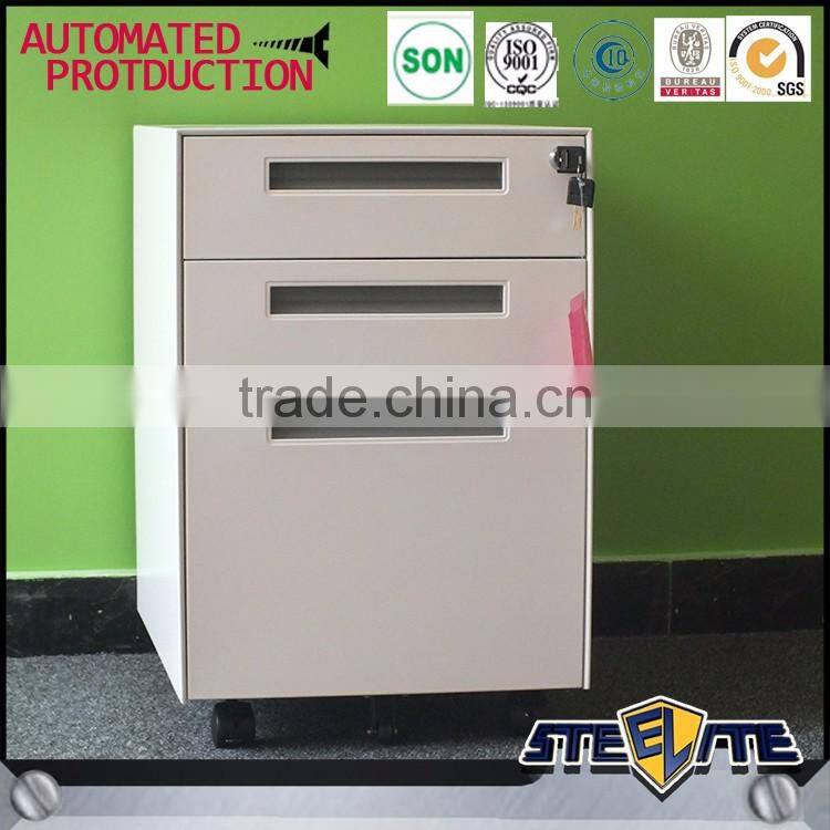 New Design under desk mobile white 3 drawer metal file cabinet