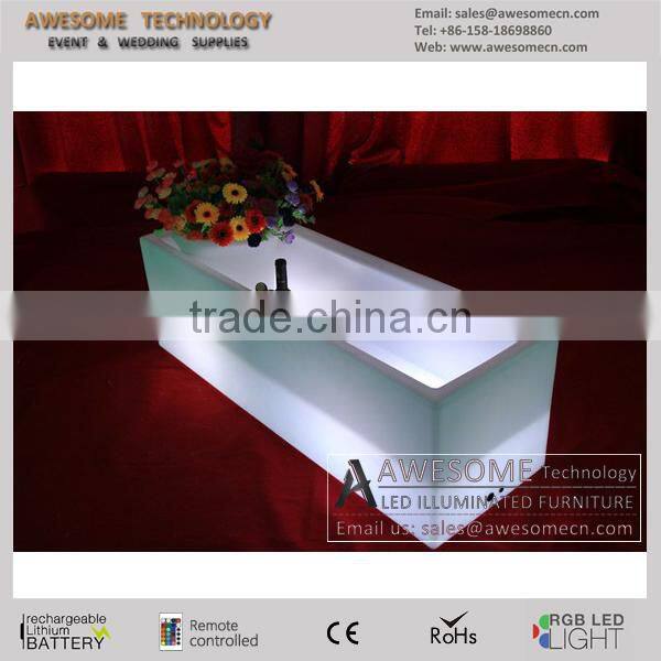 16 colors changing led luminous liquor display shelf