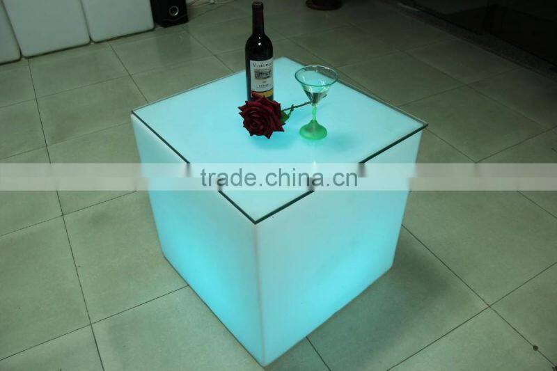 Night club lighting illuminated led cube table 80*80*80cm