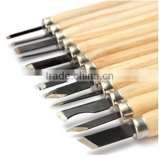 12pcs/Set Hand Wood Carving Chisels Knife For Basic Woodcut Working DIY Tools cutter Wood Carving Chisels Knife