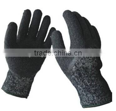 sunnyhope 7gauge acrylic fiber+ HPPE mixed knitted Cut resistant working safety gloves