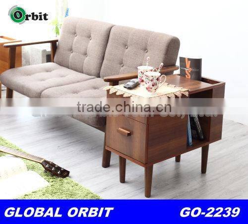 Living Room function design magazine storage wooden cabinet