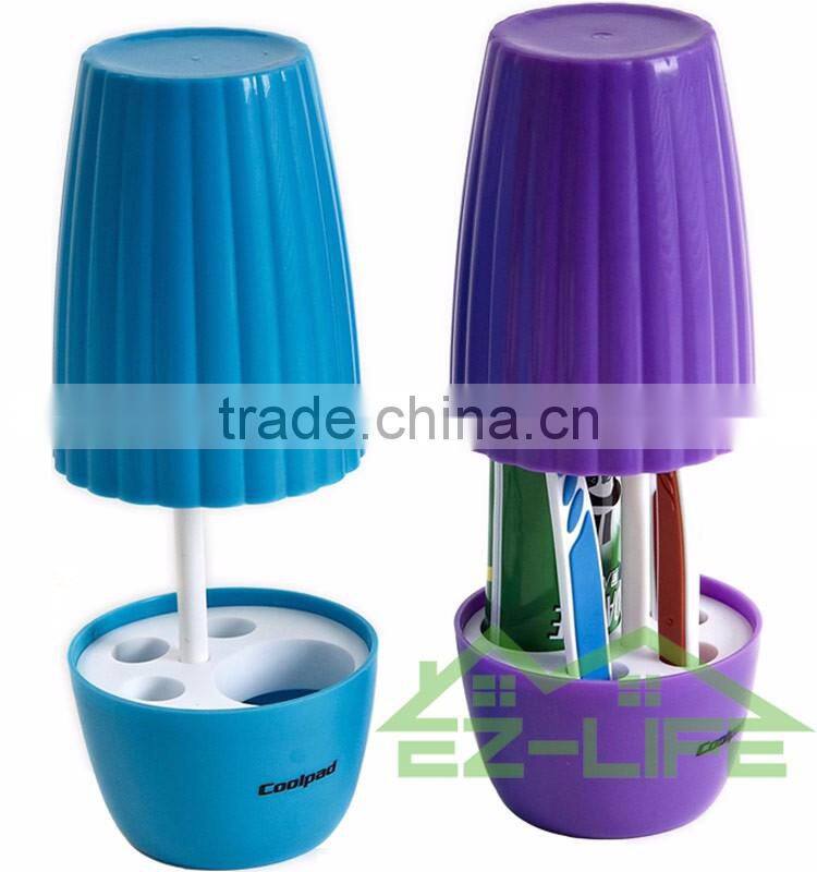ABS Cute unique multi-functional plastic toothbrush holder with Cup