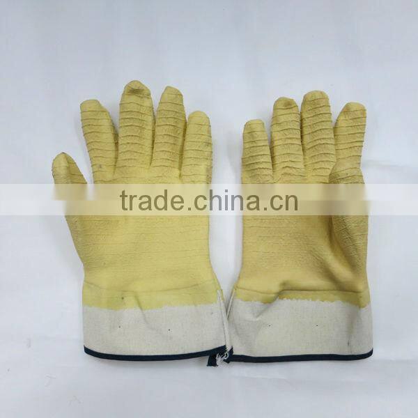 Latex Fully Coated Gloves With Cotton Interlock Liner