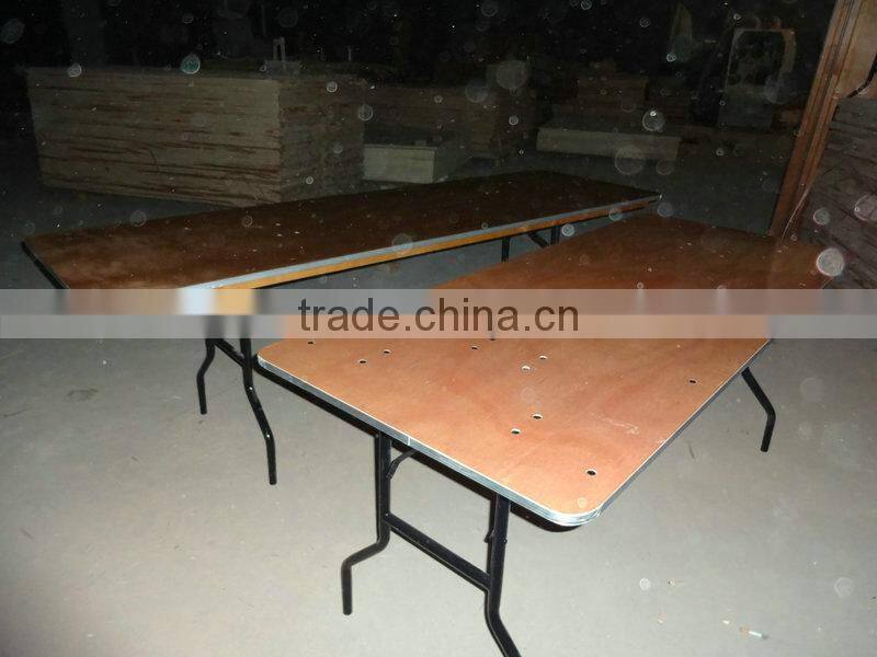 hot sale Wood folding table for banquet rental