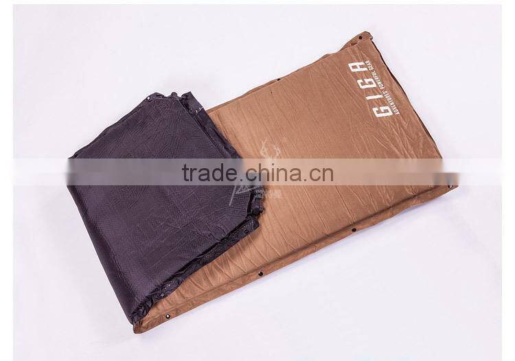 Faux Suede Sith PVC Automatically Inflating Sleeping Pad Connectable Camping Mat 2.55KG