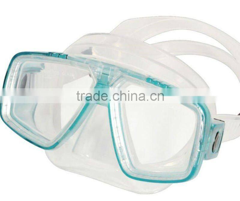 Wide pc frame transparent original design pvc diving mask