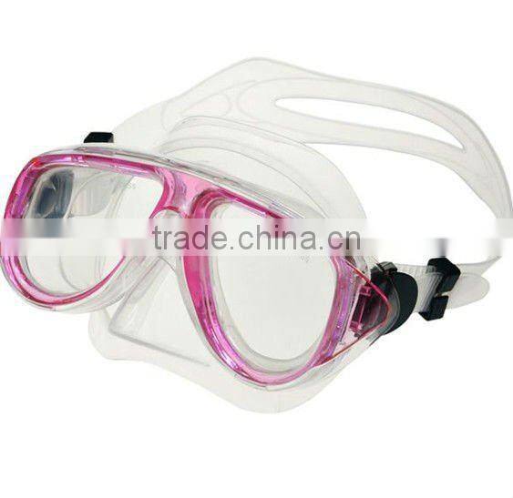Made in china factory wholesales oem colors diving mask and snorkel