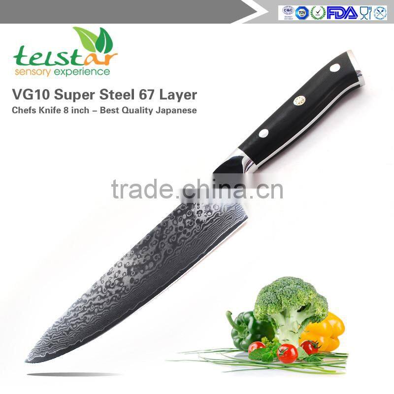VG10 Japanese Damascus santoku knife 7-Inch blade High Carbon Stainless Steel