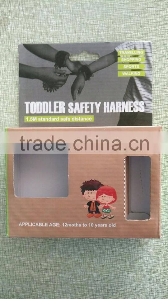 kids safety wrist rein harness strap elastic string toddler anti loss children wrist link collapsible rope cannot cut off