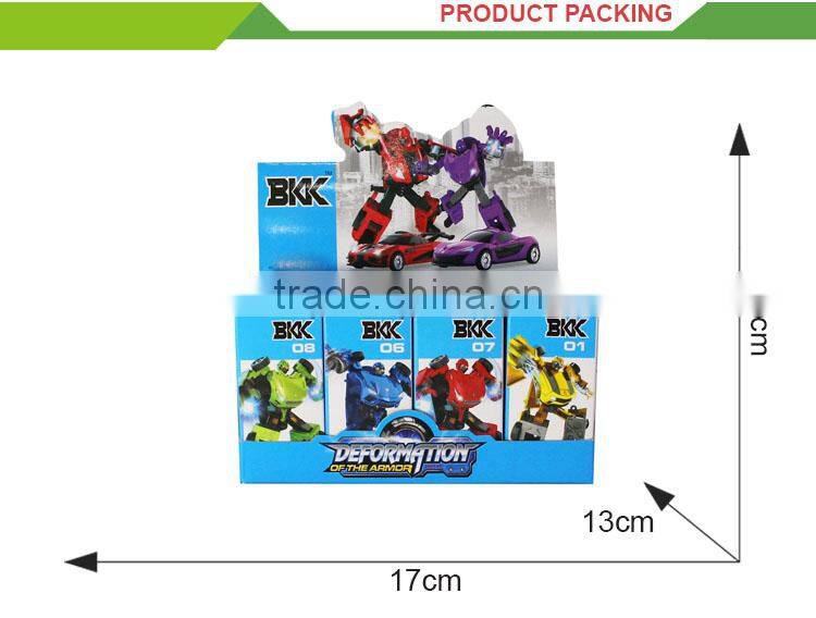 children educational alloy toy kids play trans robot toy car