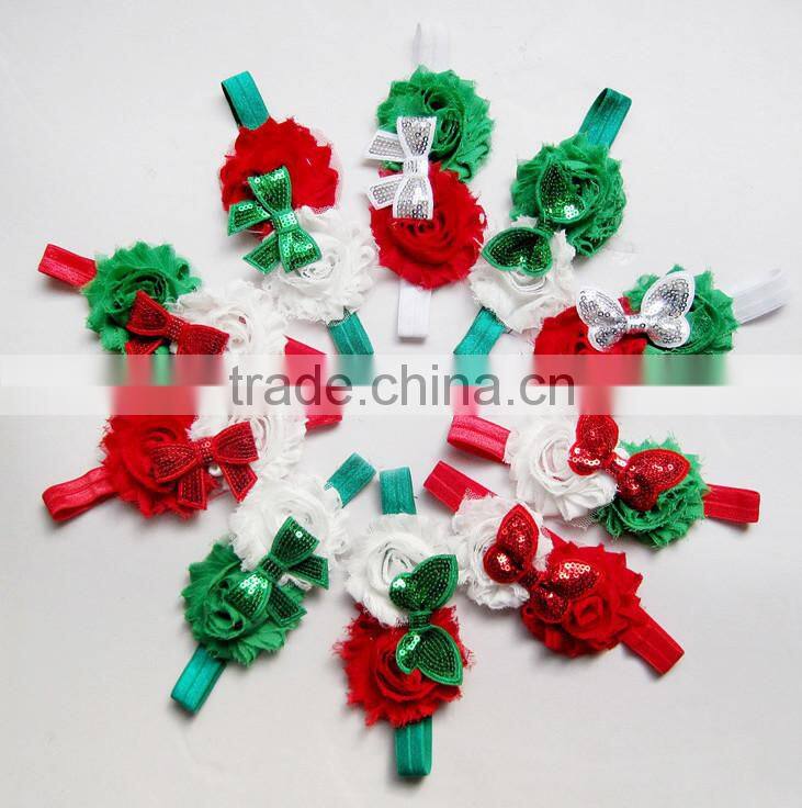 christmas baby headbands tulle flower headband baby hair headband