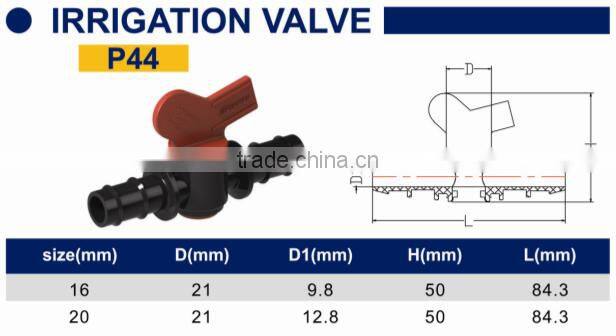 TY High quality PP compression fittings IRRIGATION VALVE eco-friendly Cheap Price Full Size factory price list discount