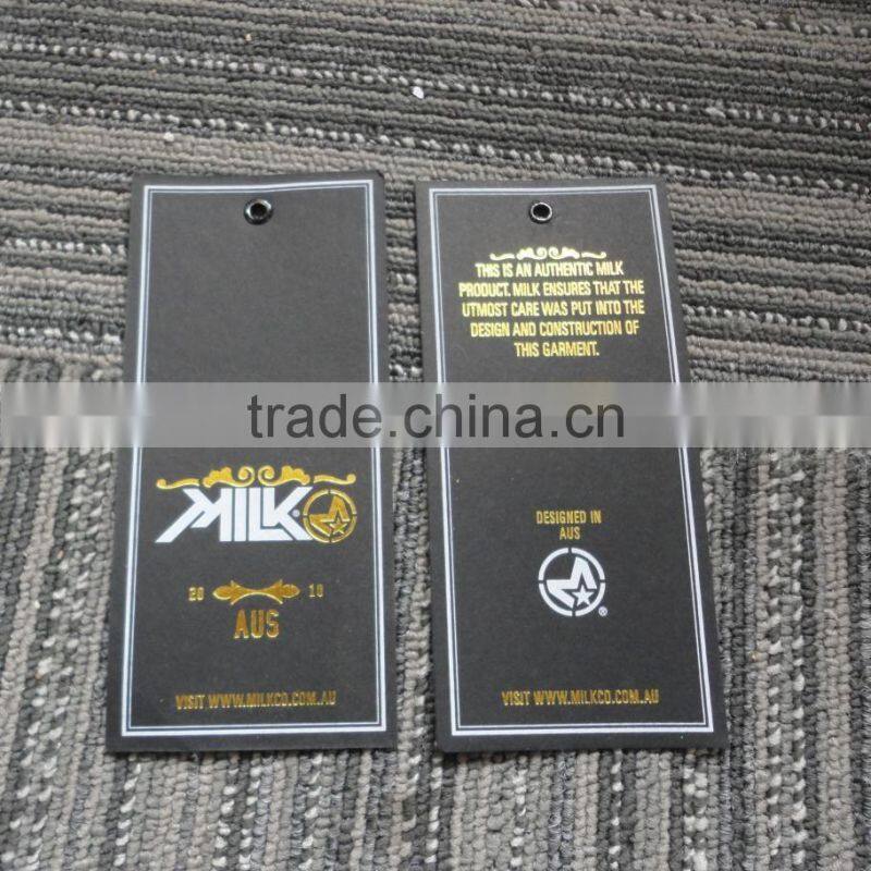 2017 china custom fancy garment paper hang tags