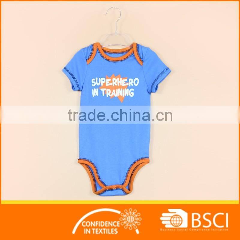 Baby Summer Wear printed letters Short Sleeve Romper