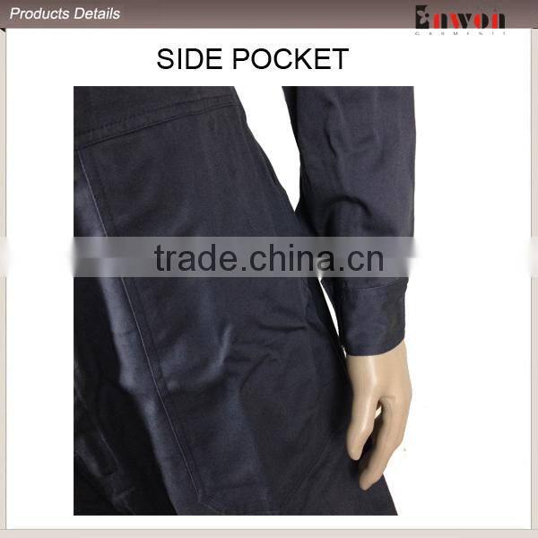 Dark Grey Polyester Cotton Coal Mine Coverall