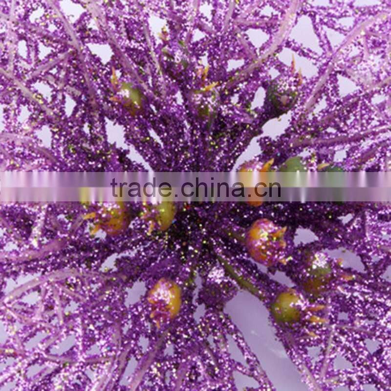 10cm artificial Christmas flowers, Christmas garlands rattan Christmas tree decorations