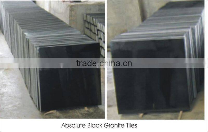 Absolute Black Granite Surface with polished