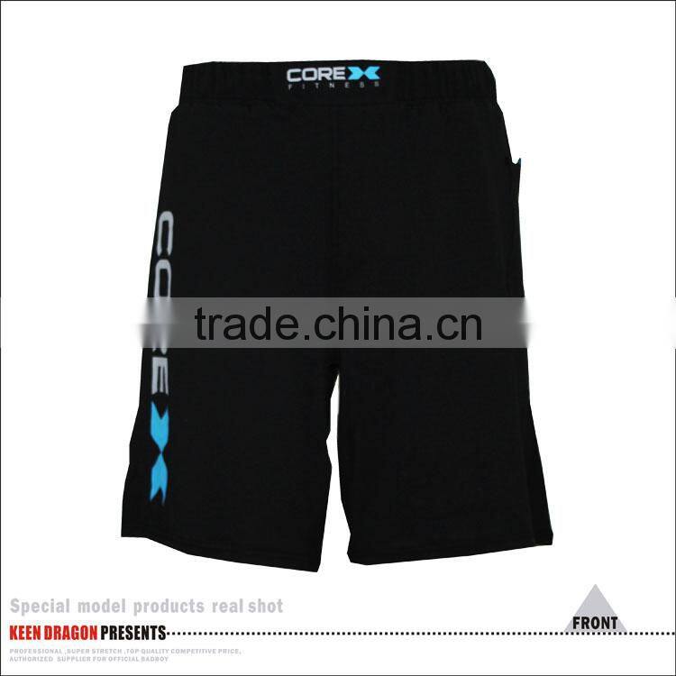 Mens Blank Black Crossfit Super Workouts Fitness Training Shorts