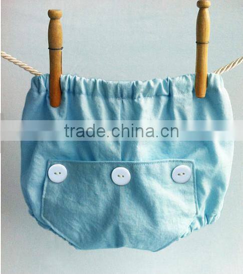 Baby kids pure color shorts bloomer diaper cover wholesale