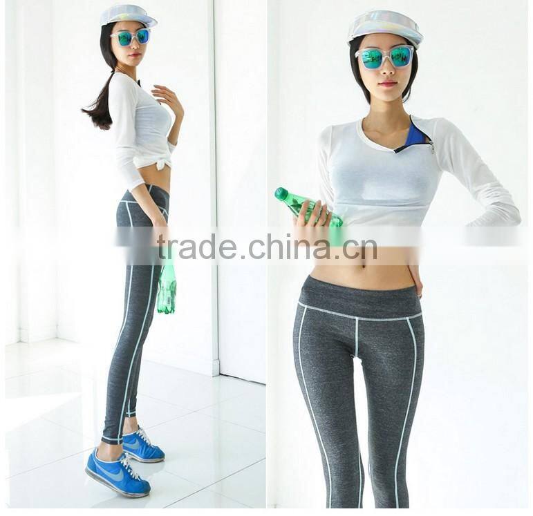 Hot Sexy Girls Wearing Fitness Legging Yoga Pants Long Workout Pants