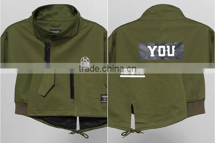 China Factory Wholesale High Quality 60% Cotton 40%Polyester Fashion Windproof Outdoor Winter Mens Army Jacket