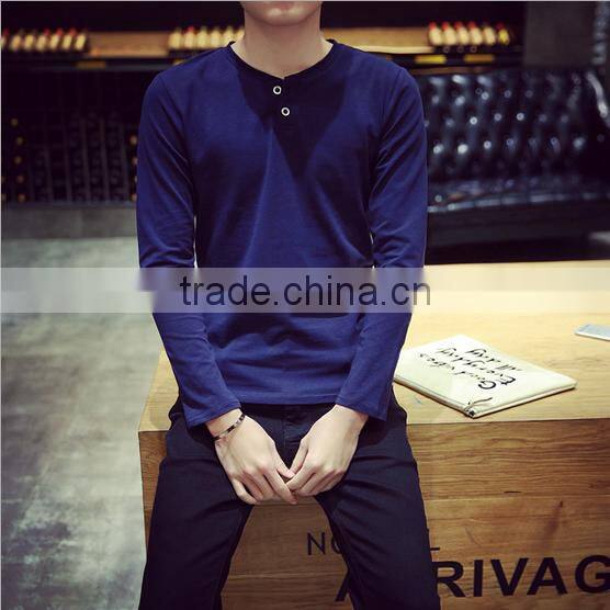 2016 New Design China Factory Long-Sleeved T-shirt Man Clothes The Best Price