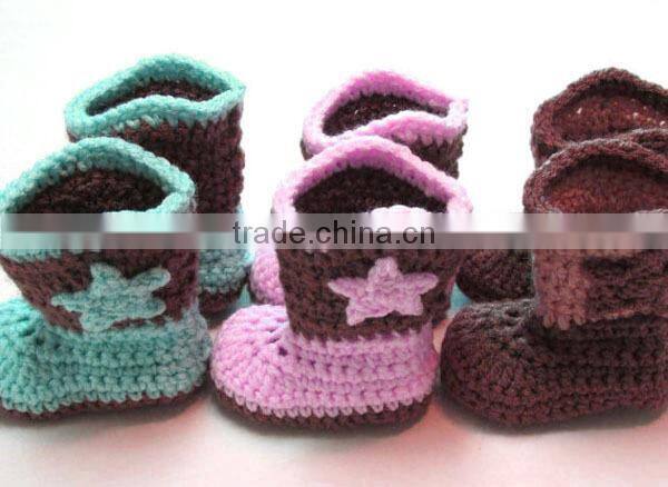 most popular hand crochet free knitting pattern baby shoes