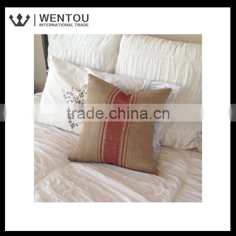 Wholesale home decor Burlap Pillow cover