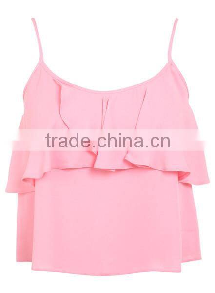 Pink Custom Crop Top Wholesale Blank T Shirts