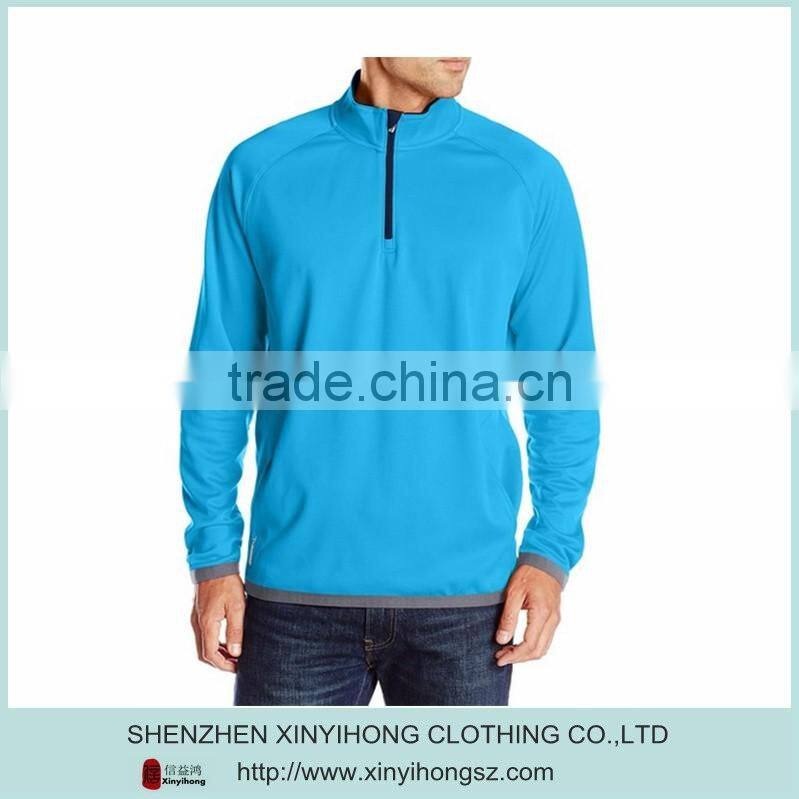 custom quarter-zip closure mens sweatshirt with your logo
