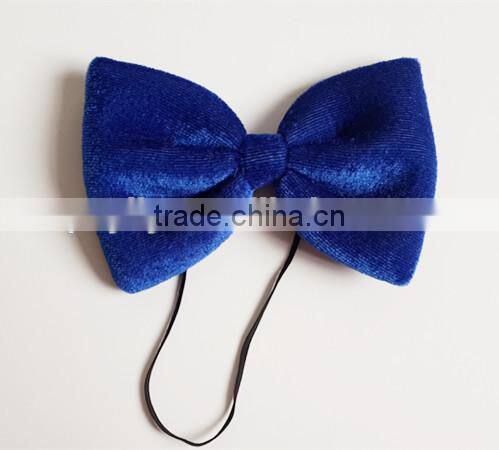 factory sale green color comb plush material funny bow tie for party