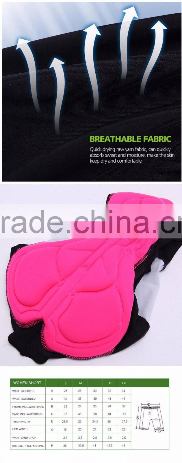 BEROY custom women's cycling shorts,wholesale bike riding shorts