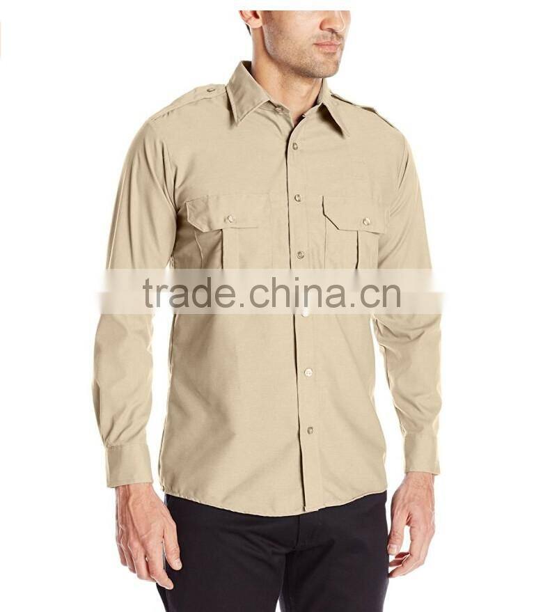 Men's Classic Long Sleeve Security Uniform Shirt