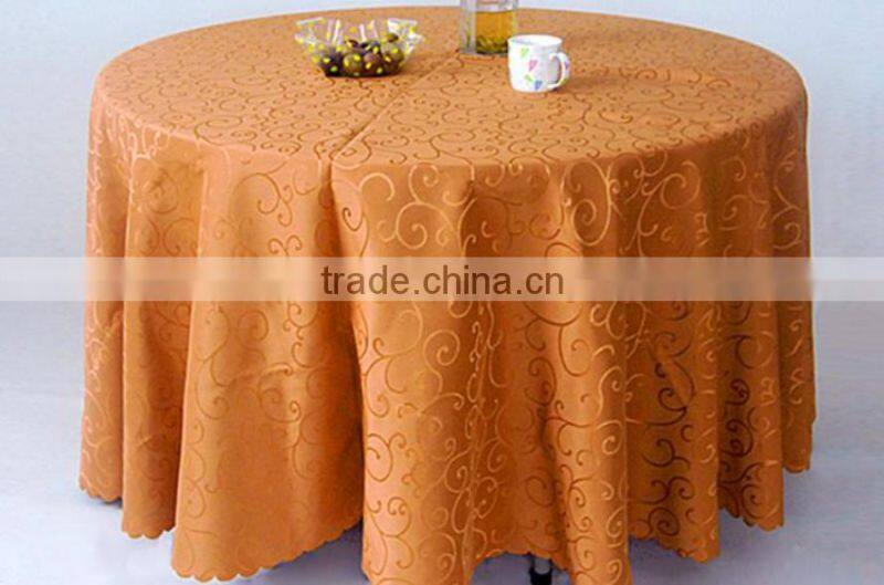 Wholesale Cheap Round Polyester Table Cloth For Wedding