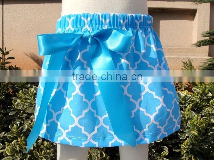 Many colors boutique stylish cotton mini quadrifoil baby girls skirt M5041513