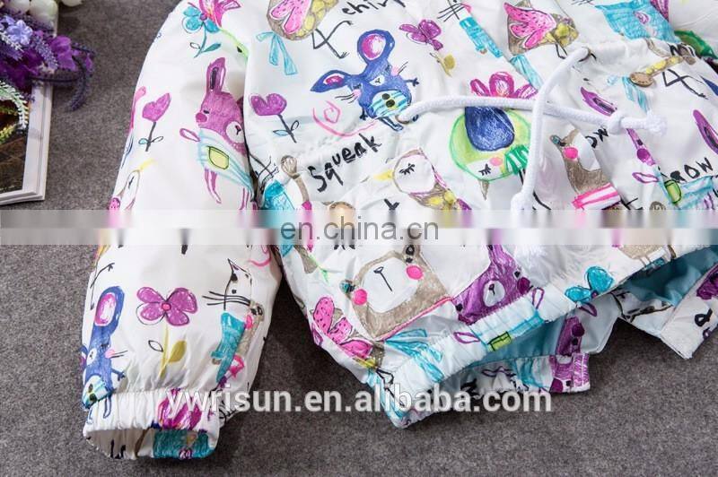 2017 Animal Wholesale Children Custom Outfit Kids Bomber Rain Jacket