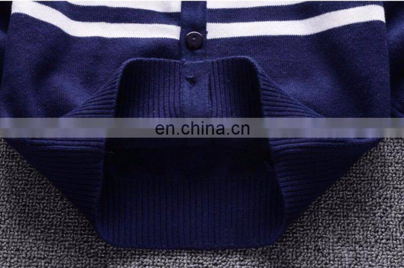 100%Cotton cardigan style boys kid sweater for autumn